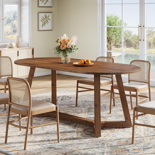 Inch solid wood oval - 63-inch, dining