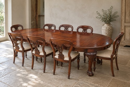 Antique style mahogany - mahogany, dining