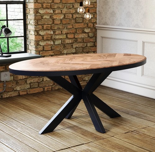 Oval solid mango - solid, wood