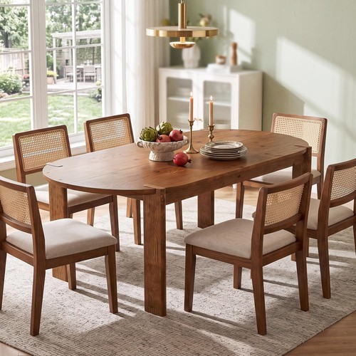 160cm solid wood - wood, oval