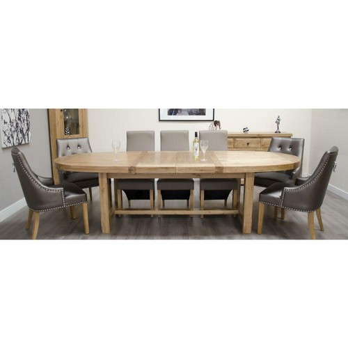 Solid oak super oval 210cm - oak,