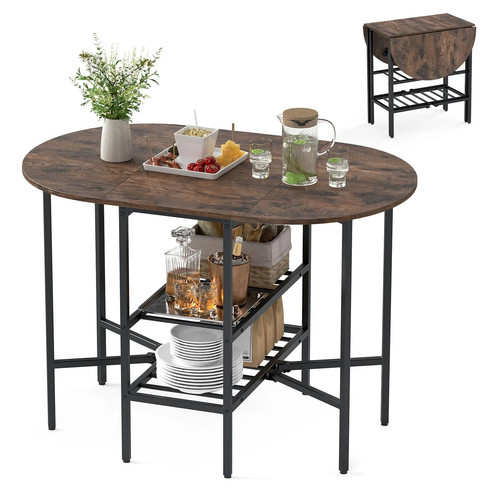 Foldable dining table - table,