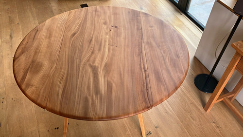 Ercol oval wooden dining - wooden,