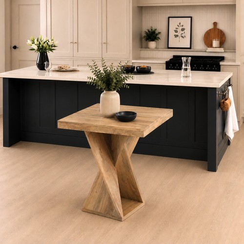 Solid mango wood dining table - solid,