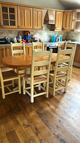 Oval wooden dining table 4 - dining,