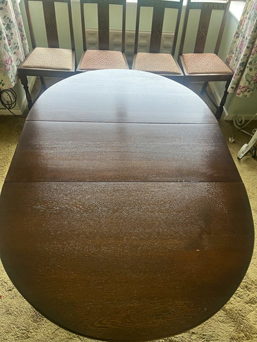 Vintage oval drop - vintage, dark