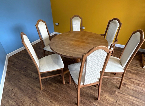 Oval medium wood - medium, dining