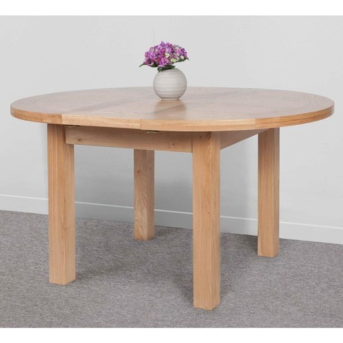 Solid oak round extending - solid,