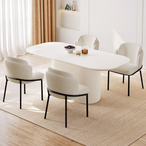 Seater oval dining table - seater,